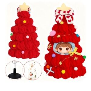 Labubu Doll, Handmade Crochet Clothes, Christmas Tree